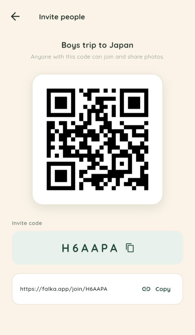Invite QR code
